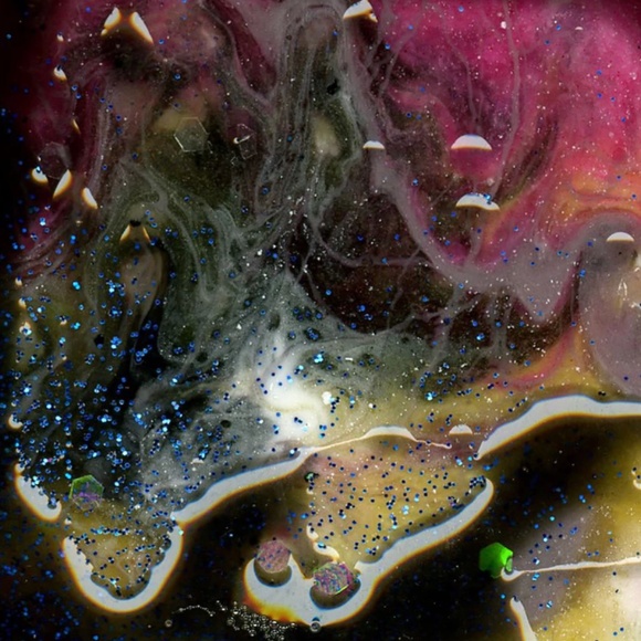 2 Framed Abstract Resin Paintings, by Kathy Morton Stanion - Secret Thoughts 1 - Picture 3 of 5